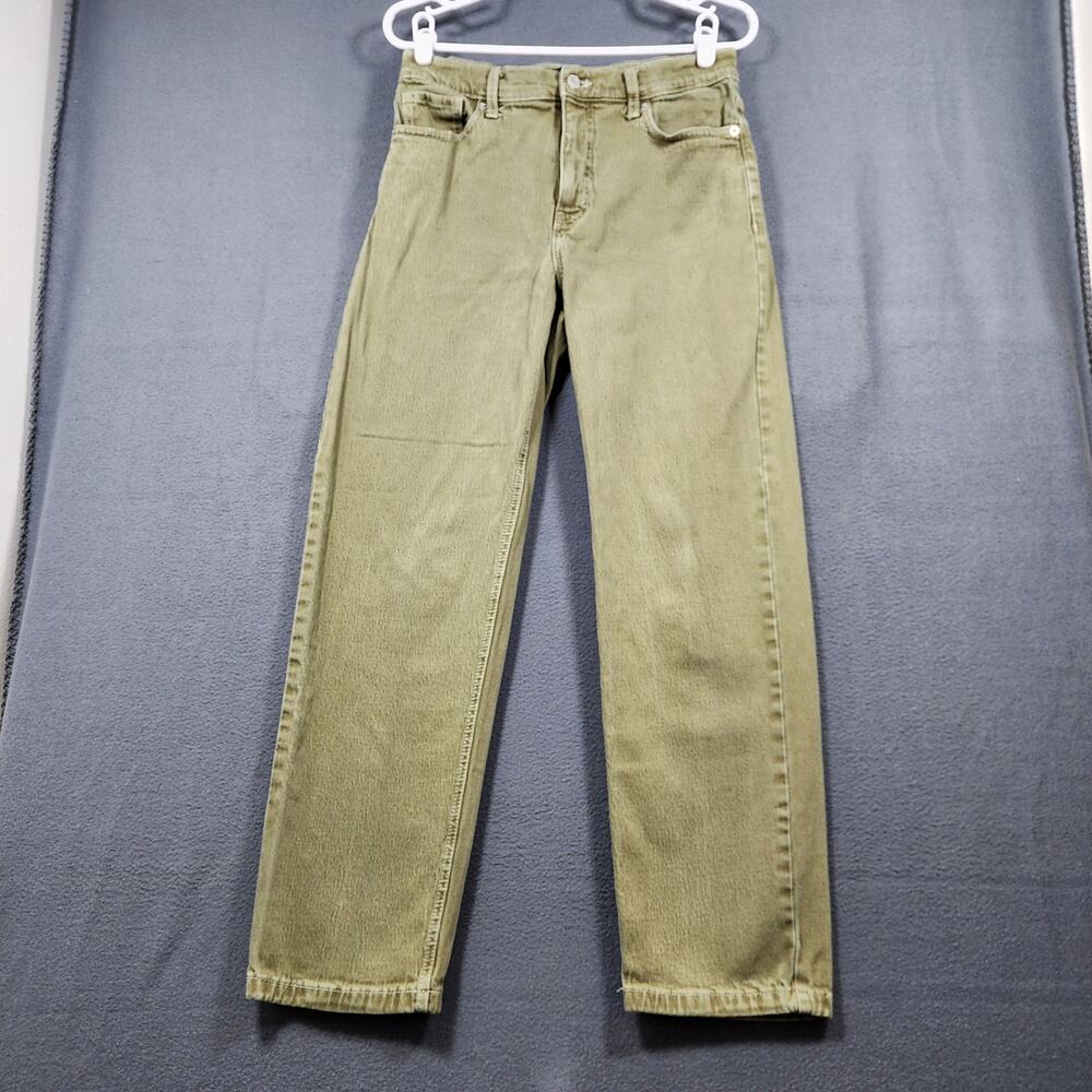 Banana Republic Womens Jeans 28/6 Green High Rise Straight Desert Thyme Goblin